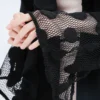Black Polka Sleeve Abaya