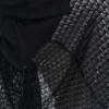 Black Lace Hem Abaya